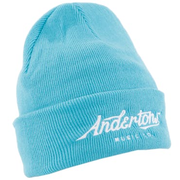 Andertons Music Co. Cuffed Beanie in Surf Blue