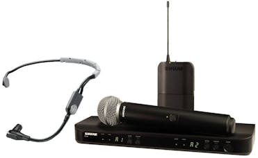 Shure BLX1288/SM35 Wireless Combo System with SM35 Headset and SM58 Handheld Microphone