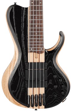 Ibanez BTB Series 5 String Bass Guitar with Bartolini Pickups in Weathered Black