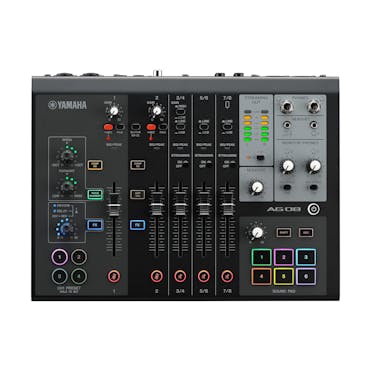 Yamaha AG08 8-Channel Mixer in Black
