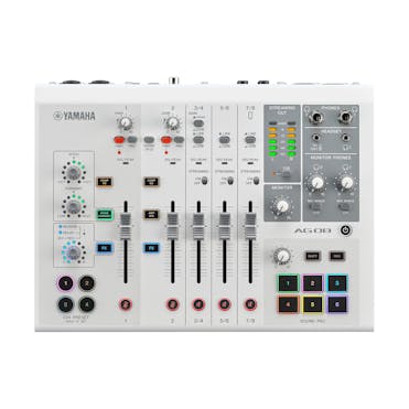 Yamaha AG08 8-Channel Mixer in White