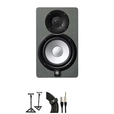 Speaker bundle for Yamaha HS5 Grey Speaker with stands and cables