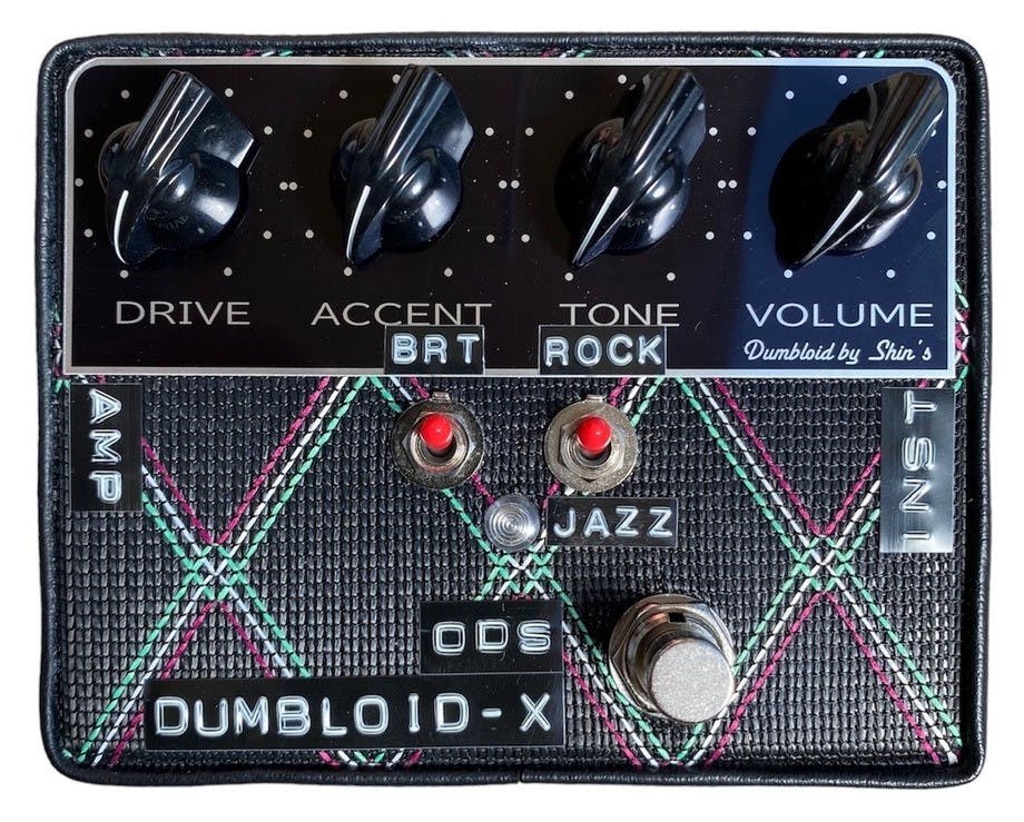 SHINS DBL-X-ODS Dumbloid X-ODS Overdrive Pedal in Diamond Grille Finish
