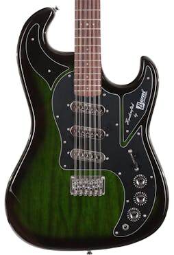Burns Double Six 12-String Electric Guitar in Green Burst