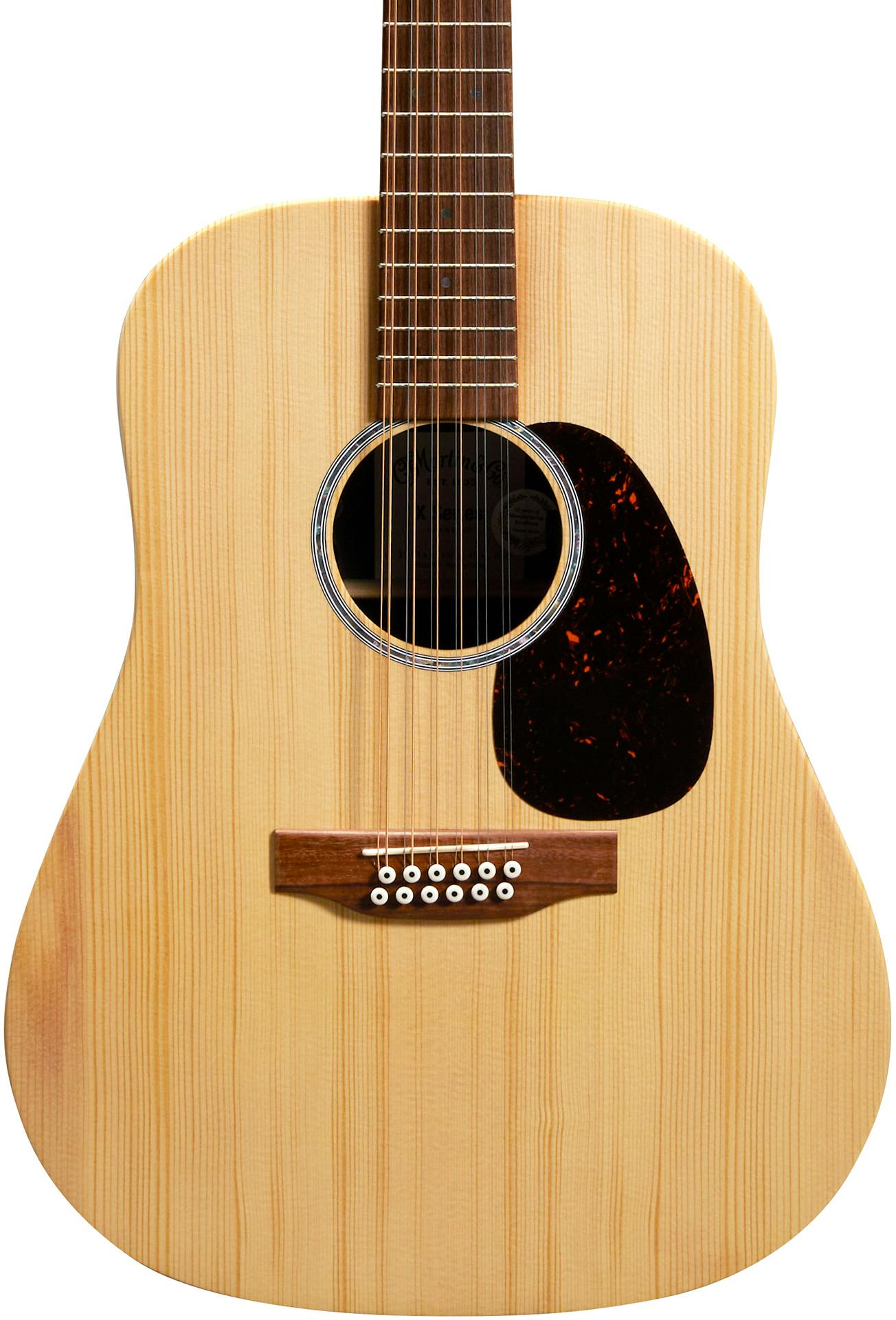 Martin X Series Remastered D X2E 12 String Acoustic Guitar with Spruce Top Brazilian HPL B S