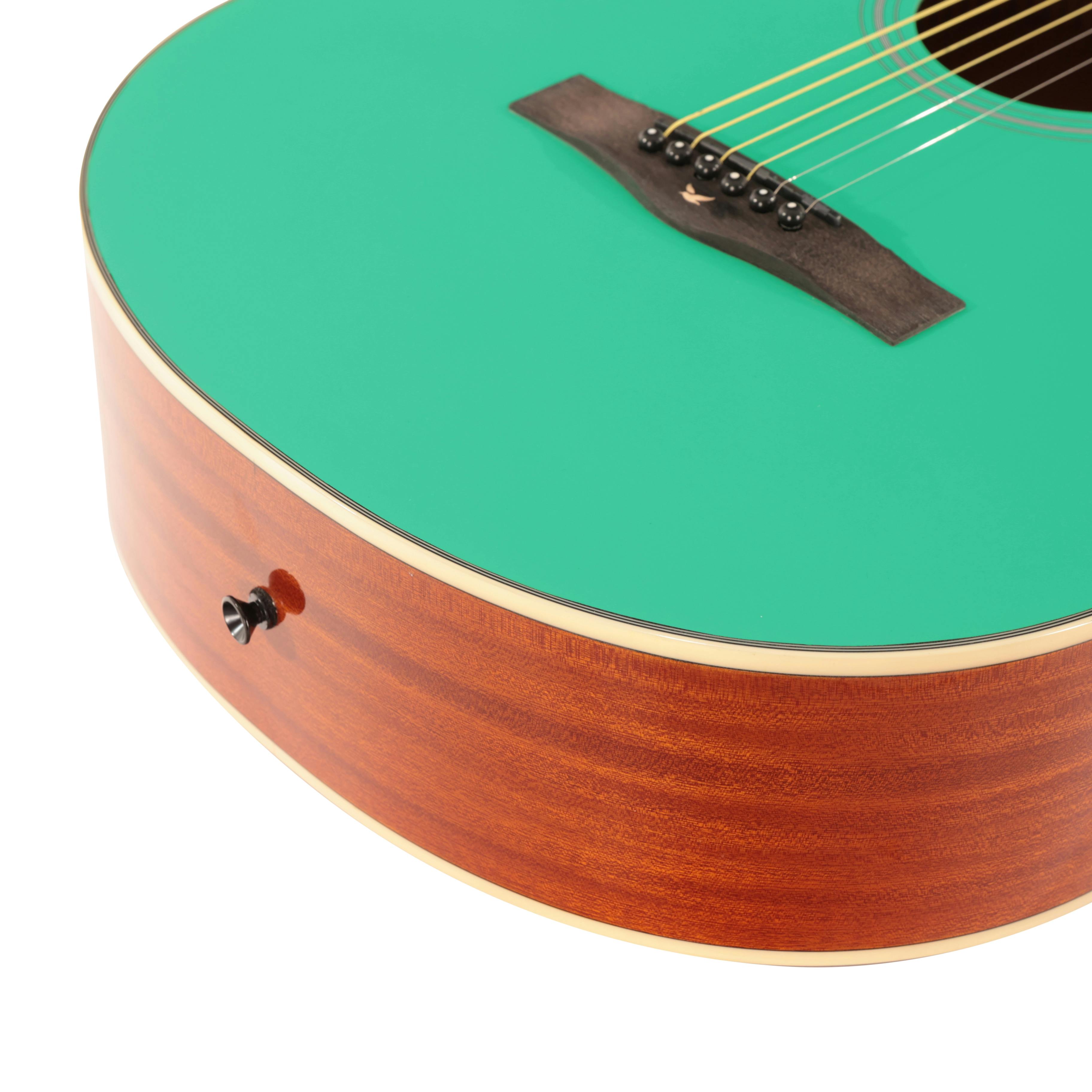 EastCoast G1 Grand Auditorium Acoustic Guitar in Pistachio Green