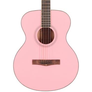 EastCoast G1 Grand Auditorium Acoustic Guitar in Watermelon Pink