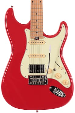 EastCoast ST Deluxe HSS Electric Guitar in Racecar Red