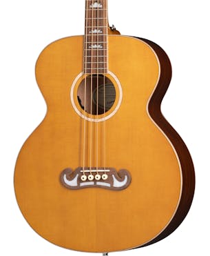 Epiphone El Capitan J-200 Studio Electro Acoustic Bass Guitar in Aged Vintage Natural