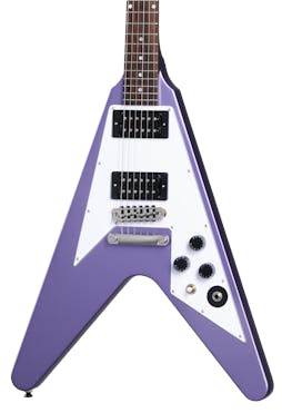 Epiphone Kirk Hammett 1979 Flying V Electric Guitar in Purple Metallic