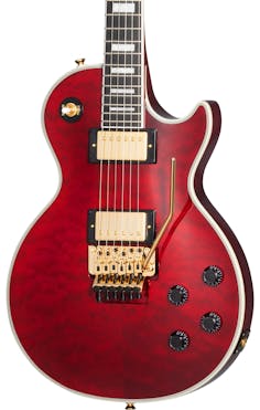 Epiphone Alex Lifeson Signature Les Paul Custom Axcess Electric Guitar in Ruby