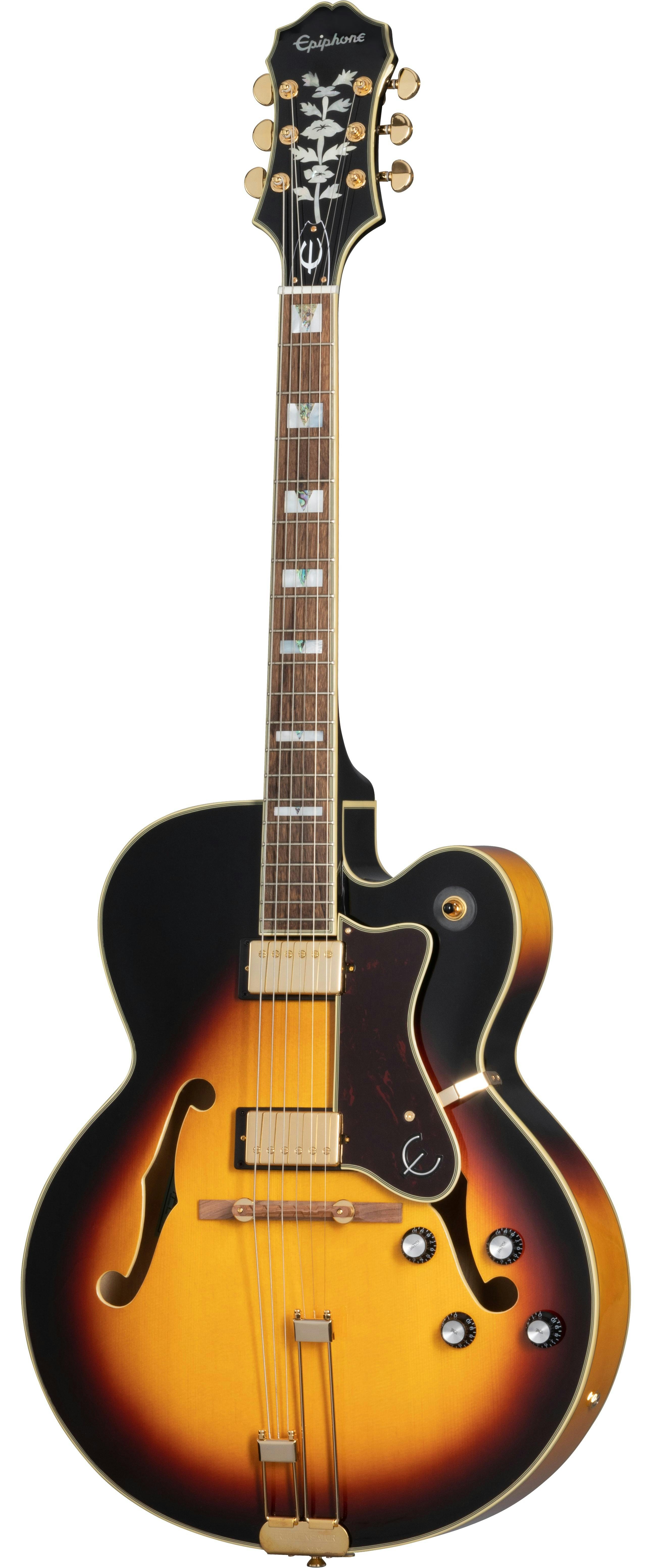 Epiphone Broadway Hollowbody Electric Guitar in Vintage Sunburst -  Andertons Music Co.