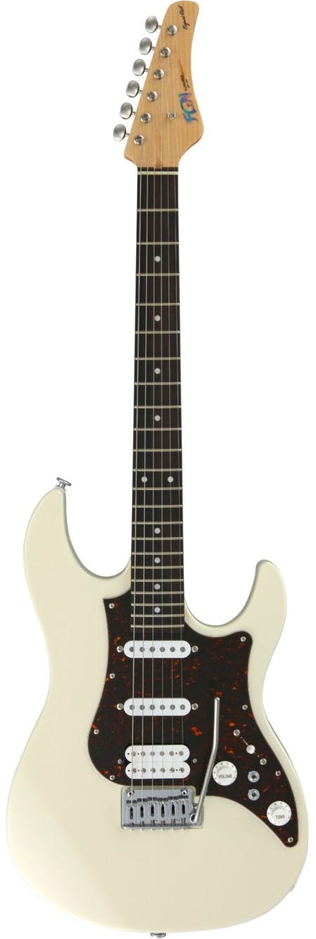 FGN Expert Odyssey EOS-AL-R Electric Guitar in Antique White