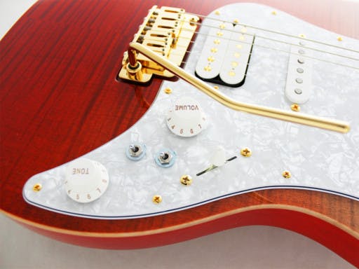 FGN Expert Odyssey EOS-FM-R Electric Guitar in Ripe Kaki Gradation