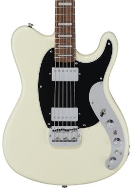 G&L USA CLF Research Espada HH Active Electric Guitar in Vintage White