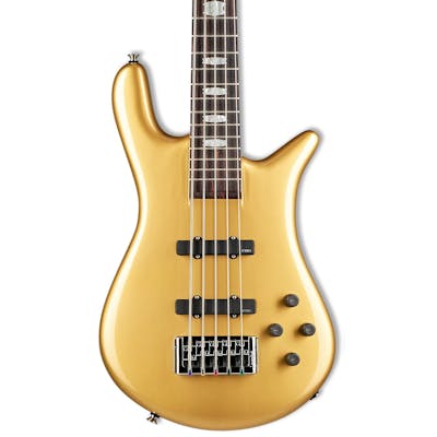Spector Euro 5 Classic Bass Guitar in Solid Metallic Gold Gloss