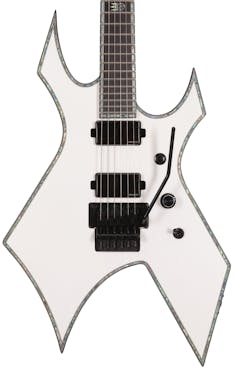 BC Rich Extreme Series Warlock Electric Guitar with Floyd Rose in Matte White