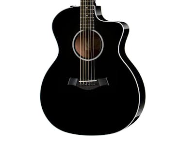 Taylor 214ce DLX Grand Auditorium Electro Acoustic Guitar in Black