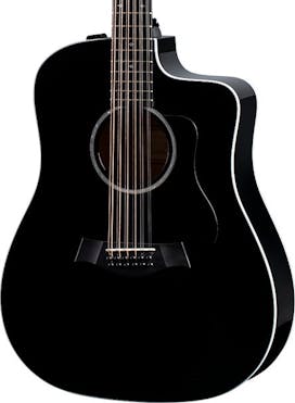 Taylor 250ce-BLK Plus 12-String Electro-Acoustic Guitar in Black