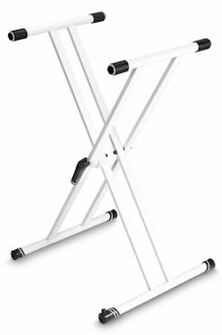 Gravity Double Braced Keyboard Stand X-Form - WHITE