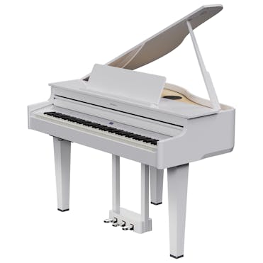 Roland GP6 Digital Mini-Grand Piano in Polished White
