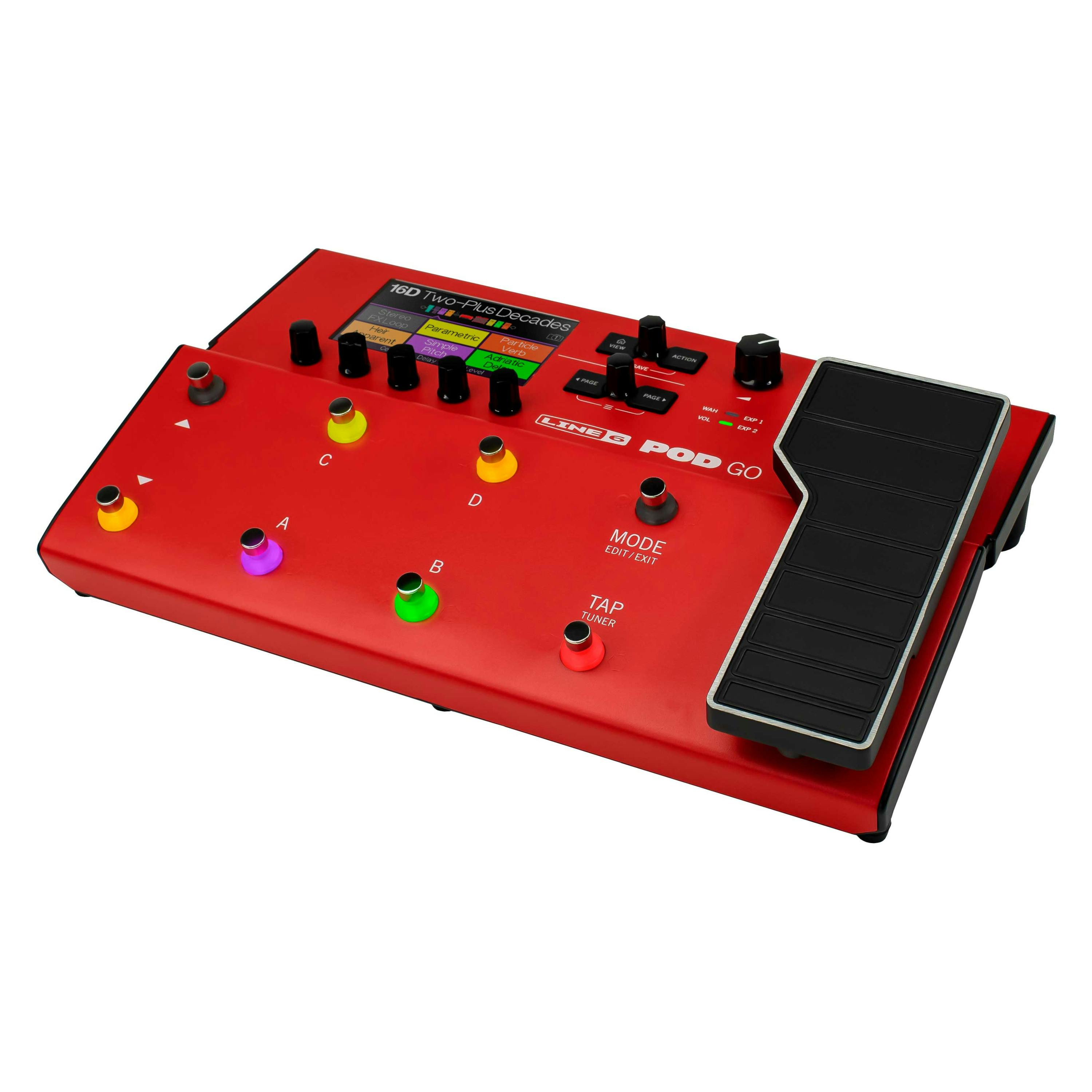 Line 6 Pod Go Red Limited Edition Modelling and Multi-Effects 