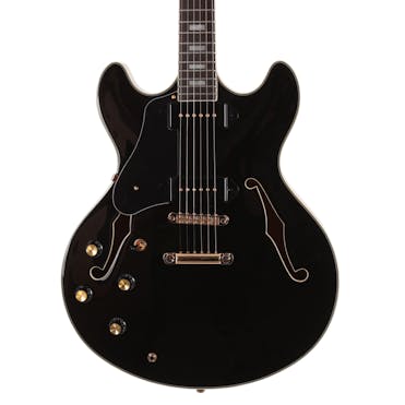 Sire Larry Carlton H7V Left-Handed Semi-Hollow Electric Guitar in Black