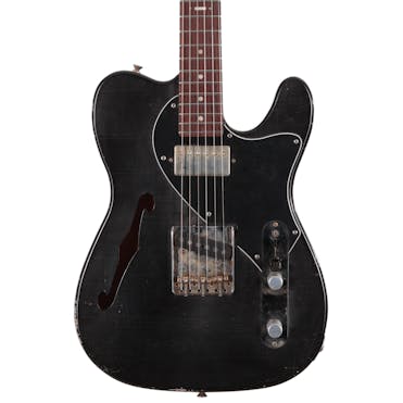 Hansen Guitars Thinline T-Style Electric Guitar in Black