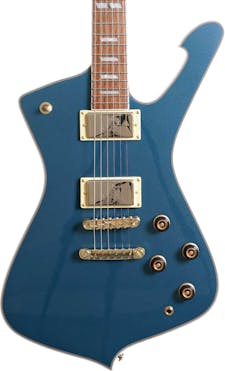 Ibanez IC420ABM Iceman Electric Guitar in Antique Blue Metallic
