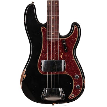 Fender Custom Shop P-Bass Relic in Black Super Faded Aged Hand-Wound Pickup