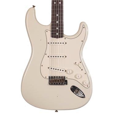 Fender Custom Shop '64 Stratocaster Journeyman Electric Guitar in Olympic White Relic