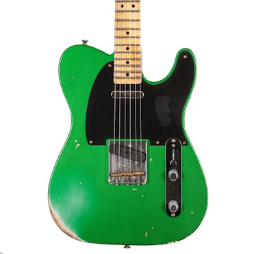 Fender Custom Shop '51 Telecaster Electric Guitar in Aged Faded Lime Green Relic