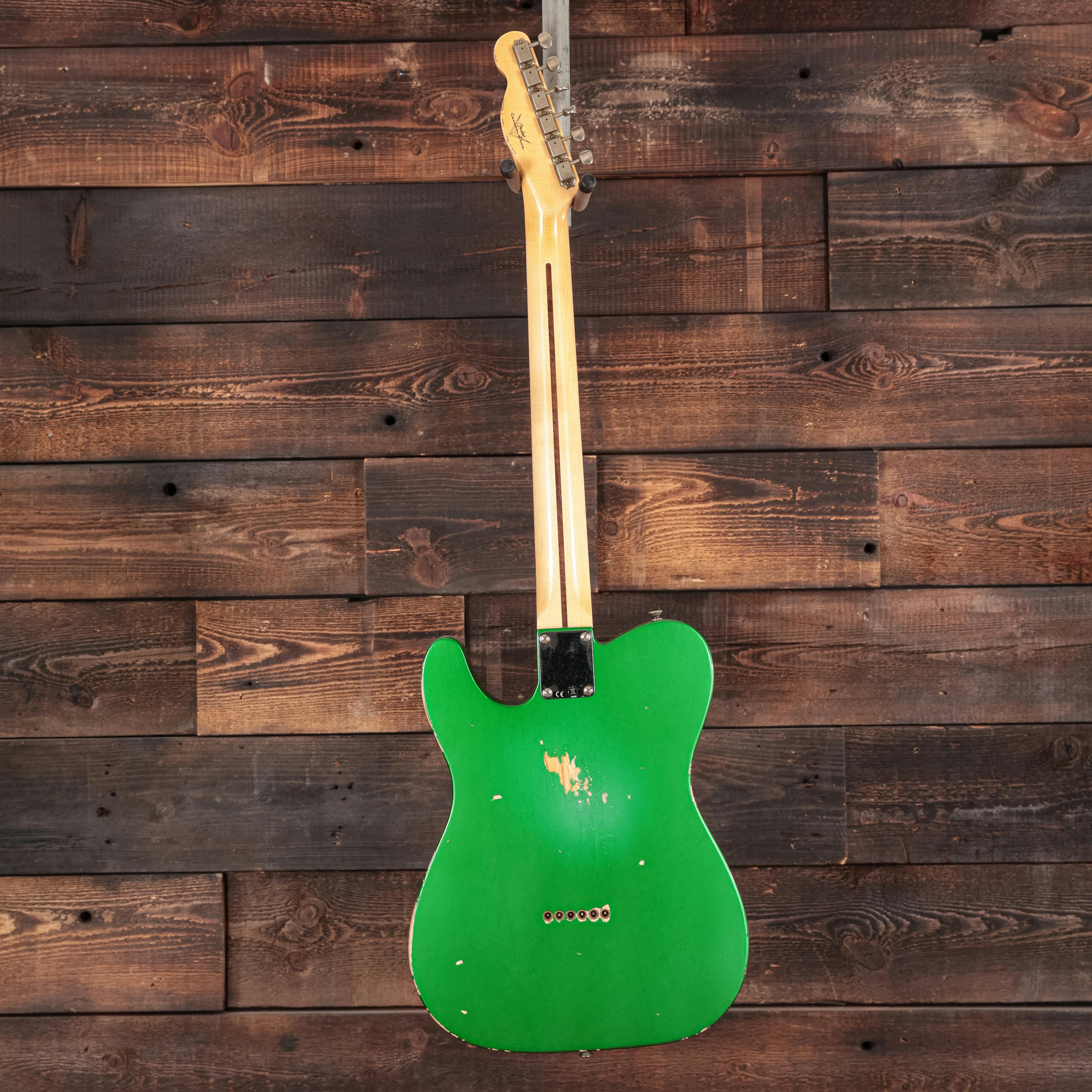 Fender Custom Shop '51 Telecaster Electric Guitar in Aged Faded Lime ...