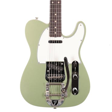 Fender Custom Shop 60's Tele Custom NOS Electric Guitar in Sage Green Metallic with Bigsby