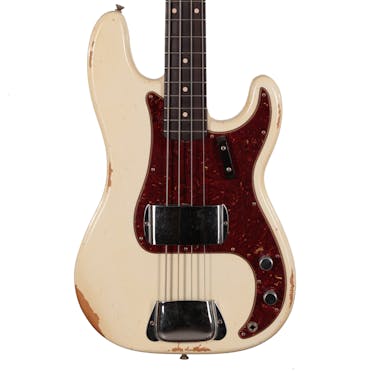 Fender Custom Shop P-Bass Super Aged Relic Olympic White Josefina HW Pickup