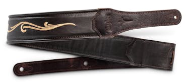 Taylor Spring Vine Strap Chocolate Brown Embroided