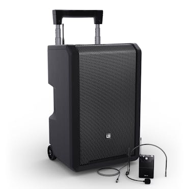 LD Systems ANNY 10 - Portable Battery Powered Bluetooth PA System with Headset Wireless Mic - Ch. 70