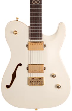 Chapman Chris Robertson Signature SAR63 Electric Guitar in Stone White With Roasted Maple Neck