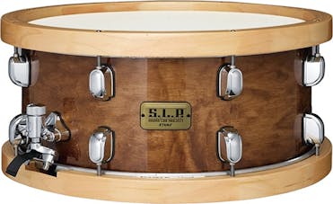 TAMA S.L.P. 14inx6.5in Classic Maple Snare Drum SUPER MAPLE with Wood Hoops