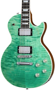 Gibson USA Les Paul Modern Electric Guitar with Figured Maple Top in Seafoam Green