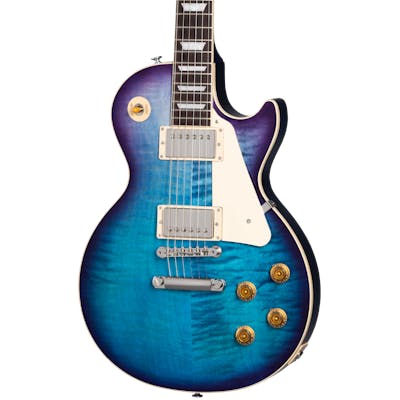 Gibson USA Les Paul Standard 50s Electric Guitar in Transparent Blueberry Burst