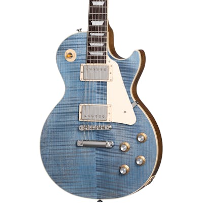 Gibson USA Les Paul Standard 60s Electric Guitar in Transparent Ocean Blue
