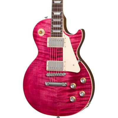 Gibson USA Les Paul Standard 60s Electric Guitar in Transparent Fuchsia