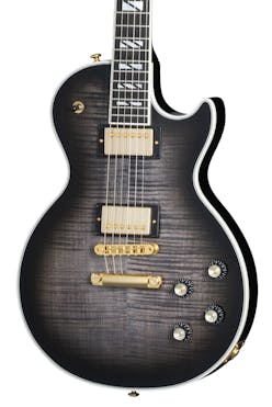 Gibson USA Les Paul Supreme Electric Guitar in Transparent Ebony Burst