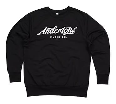 Andertons Sweat Shirt in Black with Main Andertons Logo