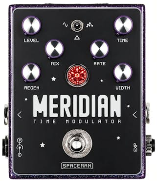 Spaceman Effects Meridian Chorus Pedal in Purple Sparkle