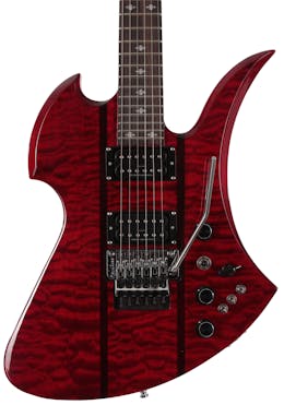 BC Rich Legacy Series Mockingbird ST Electric Guitar with Floyd Rose in Transparent Red