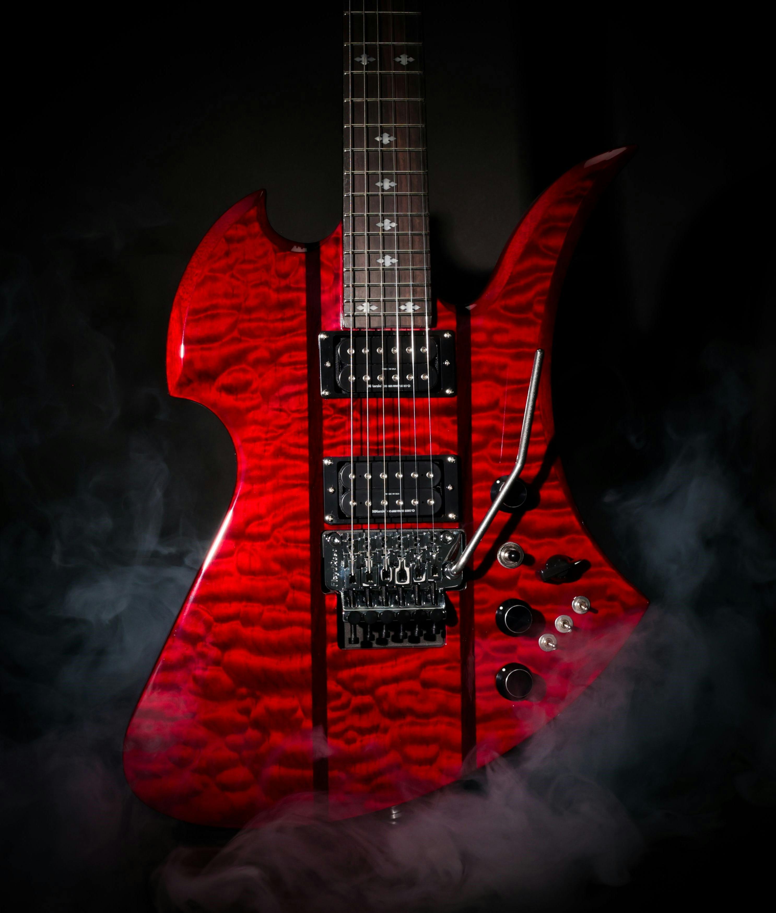 BC Rich Legacy Series Mockingbird ST Electric Guitar with Floyd Rose in  Transparent Red - Andertons Music Co.