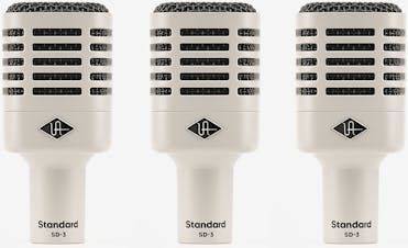Universal Audio SD-3 Dynamic Microphone (3-Pack) with Hemisphere Modeling