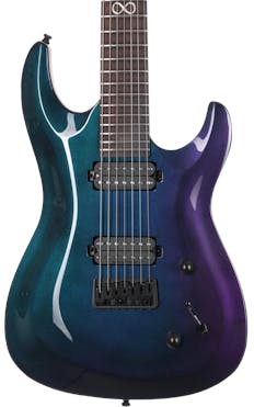 Chapman ML1-7 Pro 7 String Modern Electric Guitar in Morpheus Purple Flip Gloss